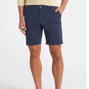 Hawker Rye Essential Wash Chino Short, Blue, Mens Waist 34, 7inch inseam
